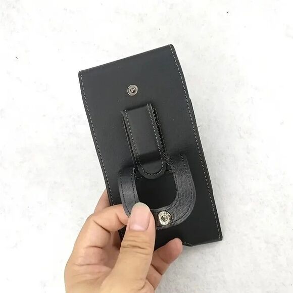 Phone Vertical Cell Phone Belt Clip Loop Pouch Holster With Safety Clip NEW - Picture 2 of 9